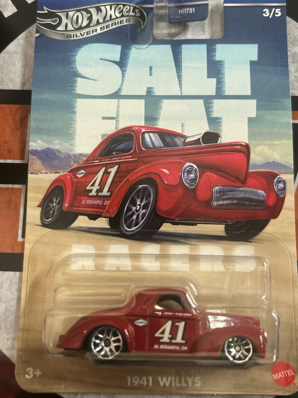 Hot Wheels 1941 Willys Red Salt Flat Racers #41